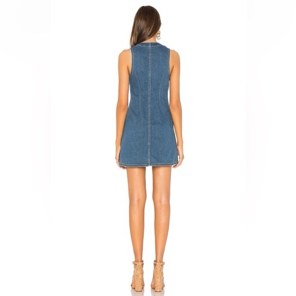 Free People Wandering Star Denim Mini Dress -NWT - Picture 9 of 11